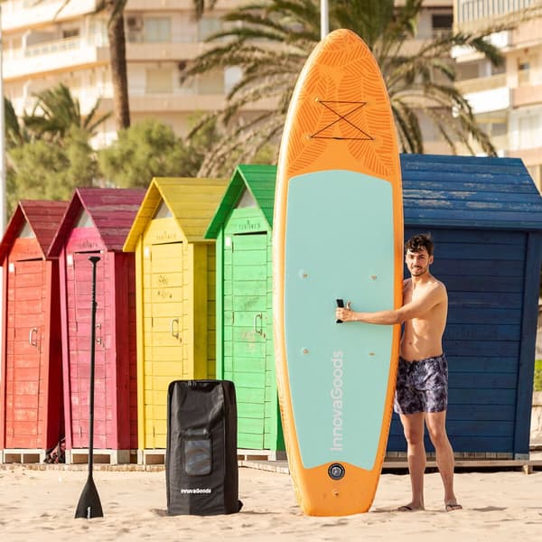 2 i 1 Oppusteligt Paddle Surf Board med sæde og tilbehør Siros InnovaGoods 10'5" 320 cm