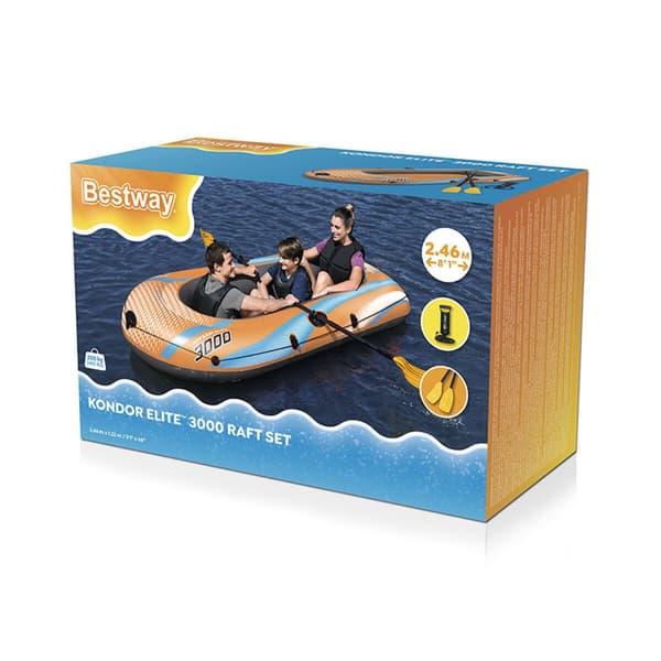 Puhallettava vene Bestway Kondor Elite 3000 246 x 122 x 45 cm