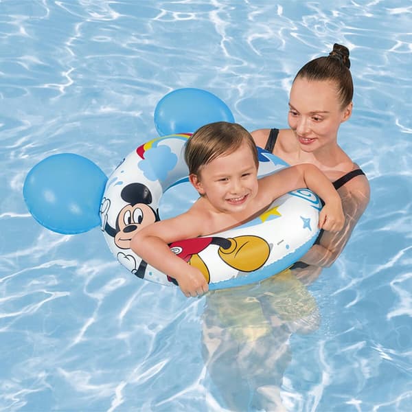 Puhallettava kelluke Bestway Valkoinen Mickey Mouse 74 x 76 cm