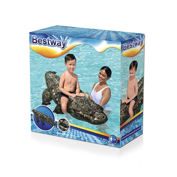 Puhallettava allaspatsas Bestway Krokotiili 193 x 94 cm 78 x 184 x 38 cm