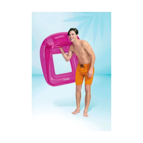 Uppblåsbar poolflotta Intex Lounge 104 x 102 cm PVC