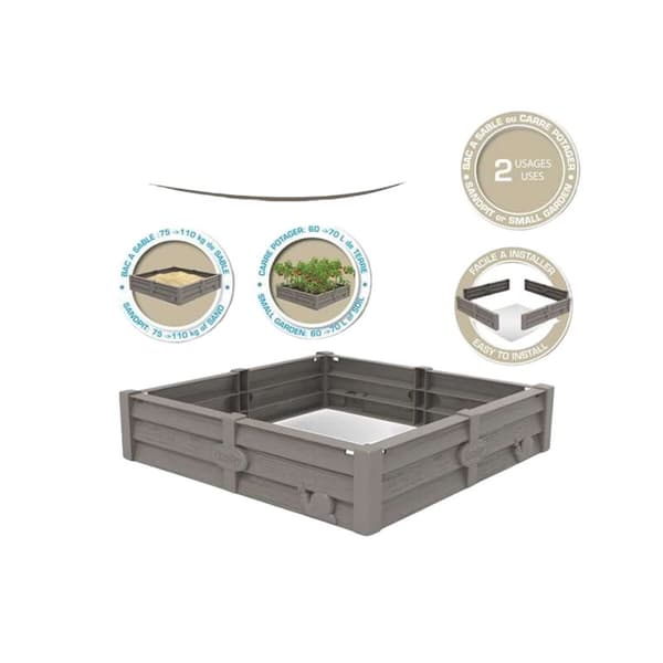 Sandlåda Smoby Plast 77 x 76 x 17 cm 60 L