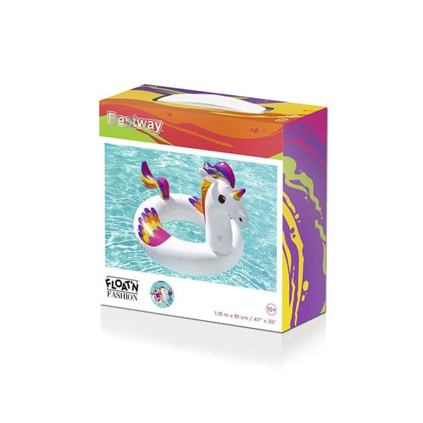 Bestway Uppblåsbar Unicorn Float 119x91 cm +10 År Strand och Pool 36159