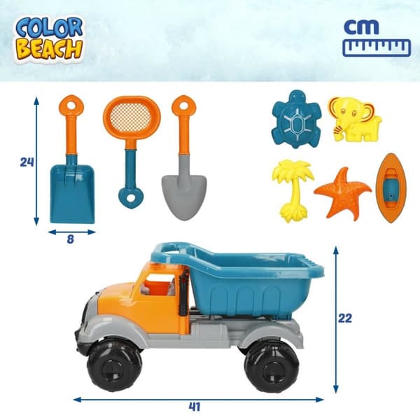 Strandlekesett Colorbaby 40 x 22 x 20 cm (4 enheter)