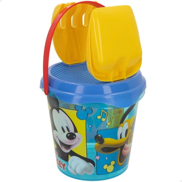Sæt med legetøj til stranden Mickey Mouse Ø 18 cm (16 enheder)