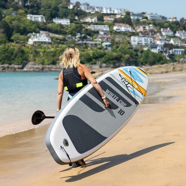 Oppustelige Paddle Surf Board med tilbehør Bestway Hydro-Force Hvid 305 x 84 x 12 cm