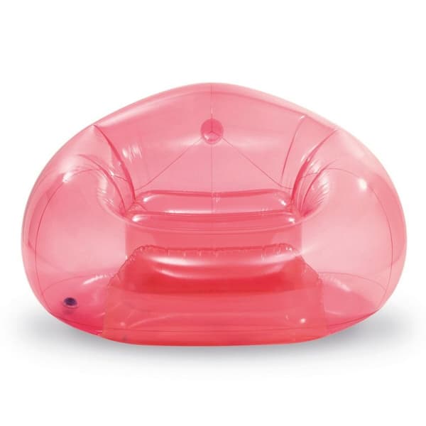 Täytettävä uimatuoli Intex Beanless Läpinäkyvä Pinkki 137 x 74 x 127 cm (4 osaa)