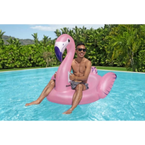 Puhallettava kelluke Bestway Vaaleanpunainen flamingo 153 x 143 cm