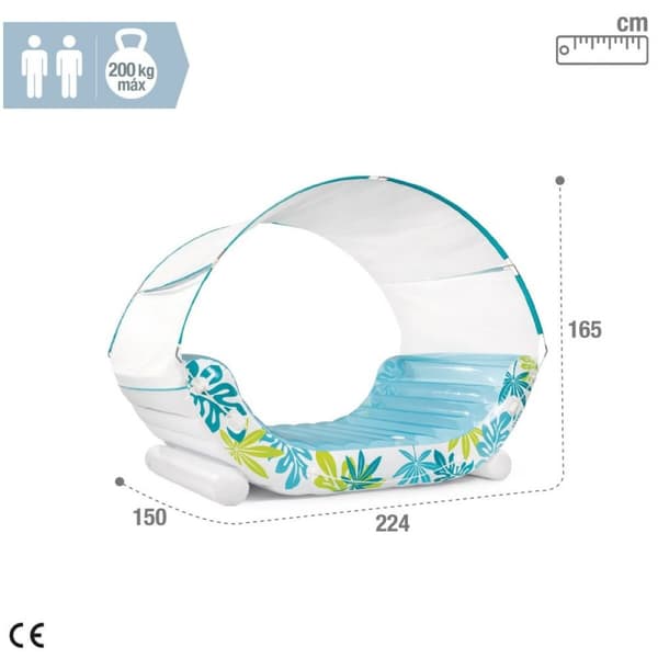 Ilmapatja Intex 224 x 165 x 150 cm (2 osaa)
