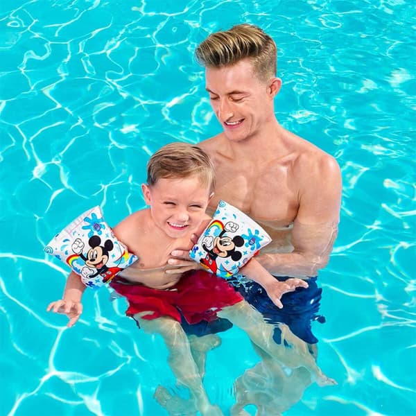 Bestway Inflatable Arm Rings Disney Mickey & Friends 23x15 cm +3 till 6 År Pool och Strand 91002