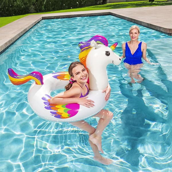 Bestway Uppblåsbar Unicorn Float 119x91 cm +10 År Strand och Pool 36159