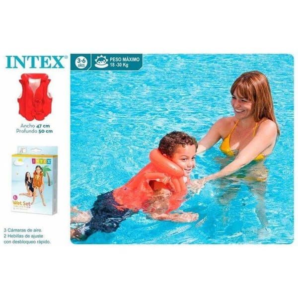 Oppustelig svømmevest Intex 50 x 47 cm