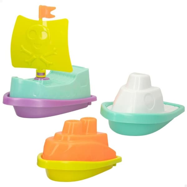 Strandleksaker set Colorbaby 3 Delar Båt polypropen (12 antal)