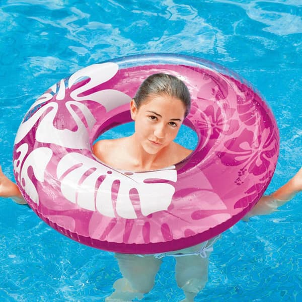 Oppustelig flydende donut Intex 59251 Ø 91 cm Multifarvet
