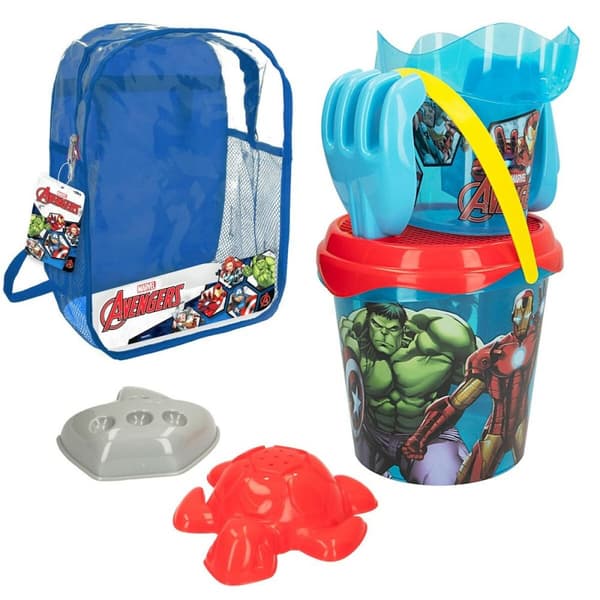 Sæt med legetøj til stranden The Avengers Ø 18 cm polypropylen (12 enheder)