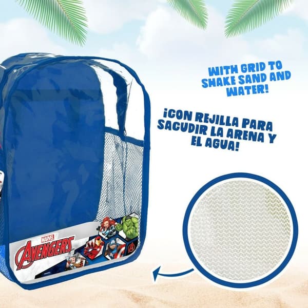 Strandleksaker set The Avengers Ø 18 cm polypropen (12 antal)