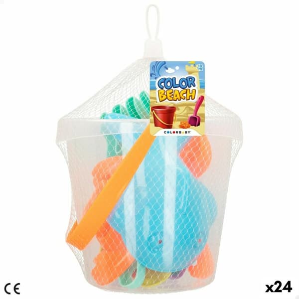 Rantalelusetti Colorbaby Ø 18 cm (24 osaa)