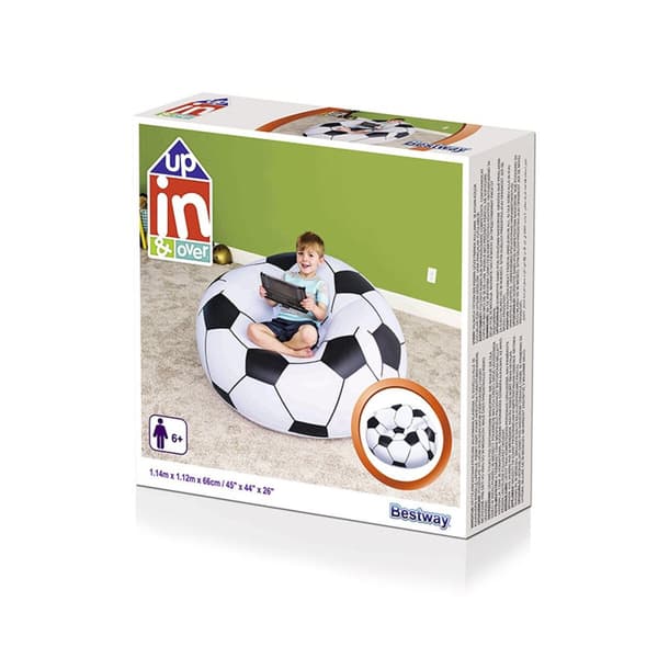 Bestway Jordens Jättestol Fotboll 114x112x66 cm +6 år Inomhus och Trädgård 75010