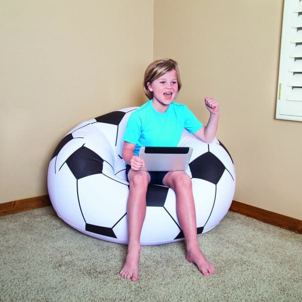 Bestway Jordens Jättestol Fotboll 114x112x66 cm +6 år Inomhus och Trädgård 75010
