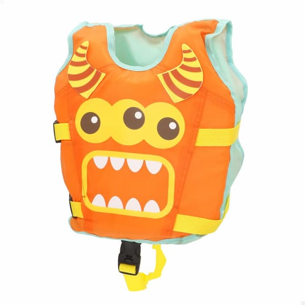 Redningsvest AquaSport 34 x 37 x 7 cm Orange (4 enheder)