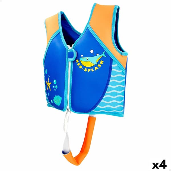 Redningsvest AquaSport 30 x 31 x 10 cm Blå (4 enheder)