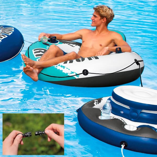 Oppblåsbar flottør Intex Gul Sitron 135 x 55 x 135 cm (6 enheter)