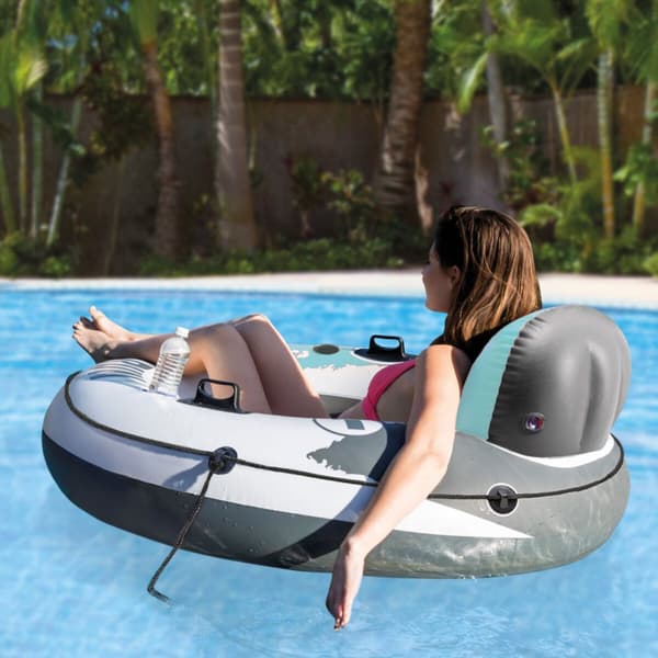 Oppustelig flyder Intex Gul Citron 135 x 55 x 135 cm (6 enheder)