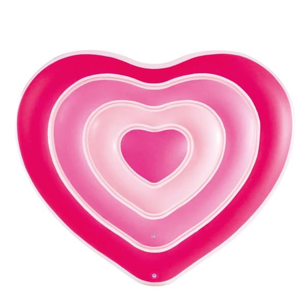 Ilmapatja Intex Sydän 135 x 155 x 25 cm Pinkki (6 osaa)