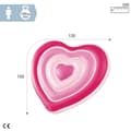 Pikkukuva 5 / 7: Ilmapatja Intex Sydän 135 x 155 x 25 cm Pinkki (6 osaa)