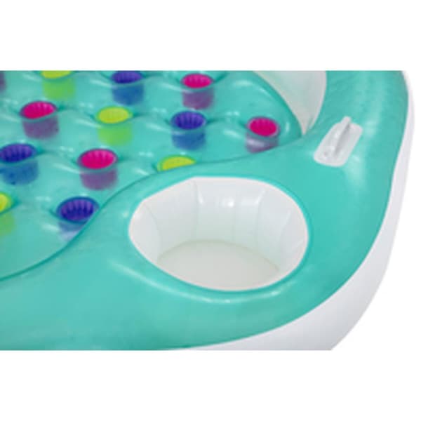 Bestway Dubbel Uppblåsbar Glas med Kylare 224x174 cm Strand och Pool 43045