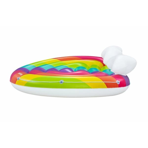 Bestway Flytande Ö Regnbåge Uppblåsbar 175x163 cm Strand och Pool 43722