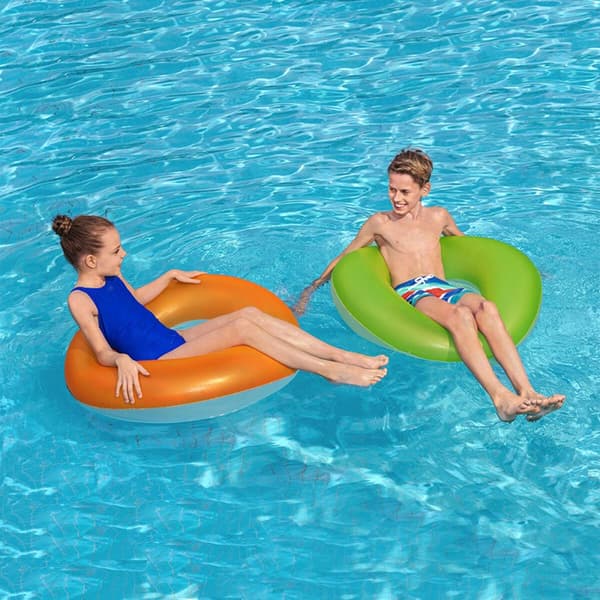 Bestway Luftmadrass Glatt Neonfärg Sorterad D91 cm +10 År Strand och Pool 36025