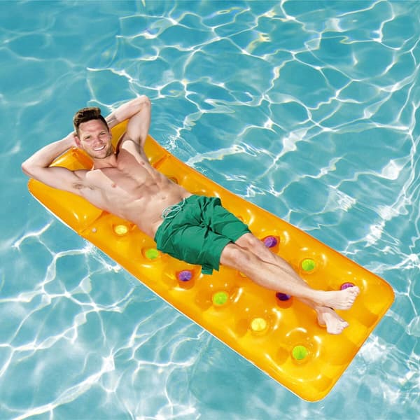 Bestway Uppblåsbar Luftmadrass Fashion Färg Sorterad 188x71 cm Strand och Pool 43014