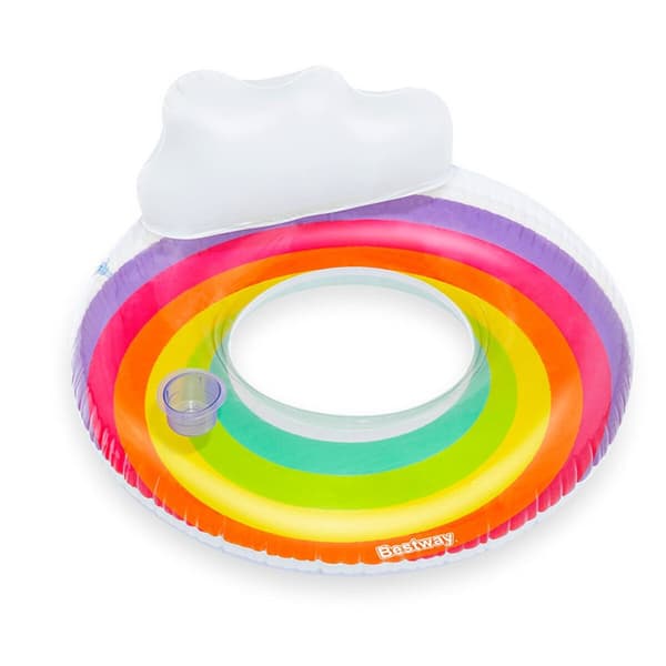 Bestway Uppblåsbar Regnbågshjul D107 cm +12 År Strand och Pool 43647