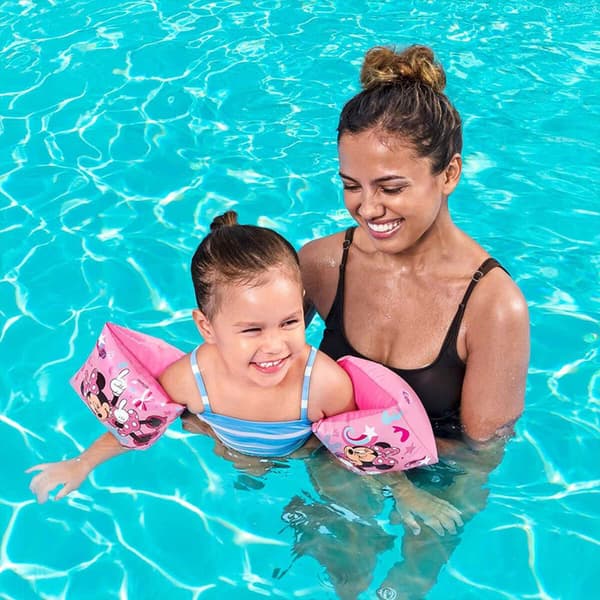Bestway Disney Minnie uppblåsbara armringar 23x15 cm +3 till 6 år strand och pool 91038