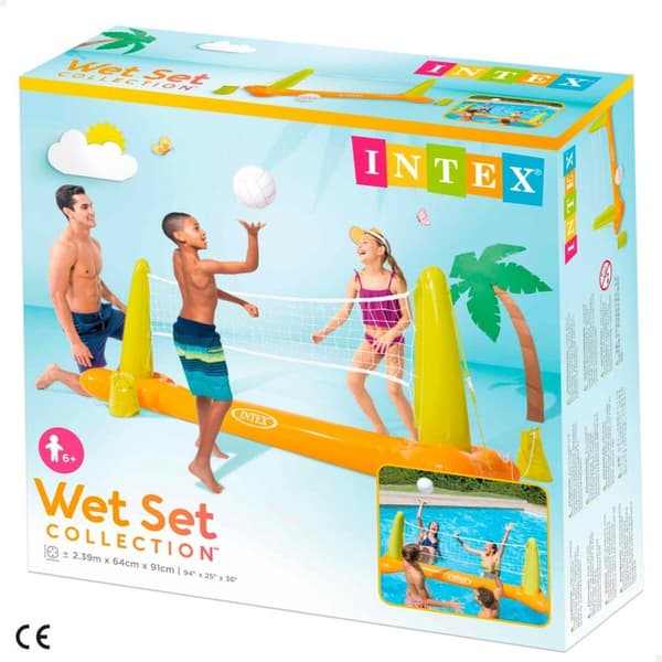 Oppusteligt volleyballnet Intex (239 x 64 x 91 cm)