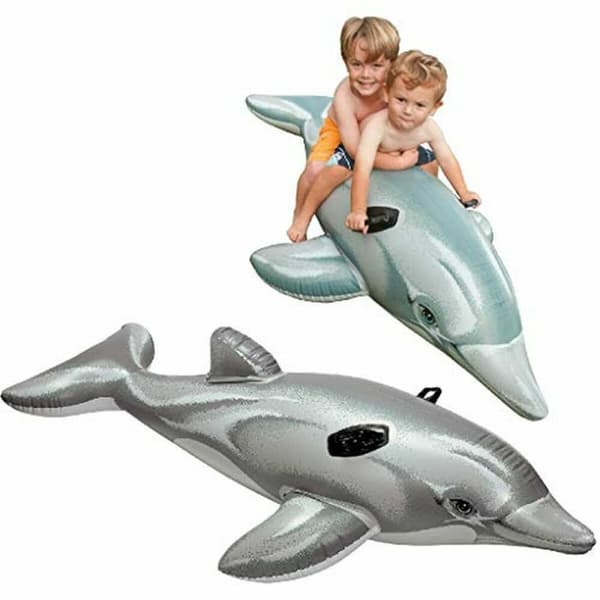 Oppustelig Figur til Pool Intex Lil' Dolphin Ride-On