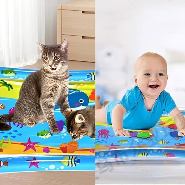 Lollanda Baby Vandmåtte - Legemåtte til babyer, Oppustelig legemåtte med vandkanter