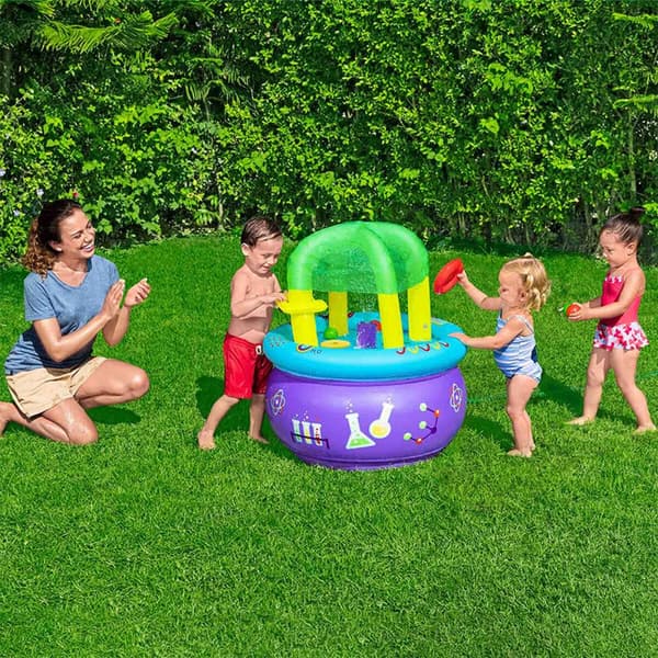 Bestway Lärtabell Spel Uppblåsbar 76x76x88 cm +18 Månader Inomhus och Trädgård 52573