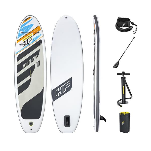 Oppustelige Paddle Surf Board med tilbehør Bestway Hydro-Force Hvid 305 x 84 x 12 cm