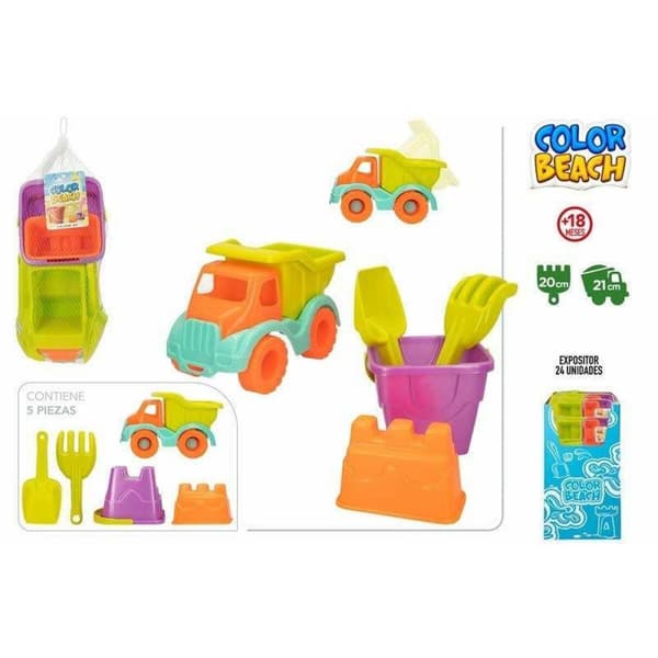 Rantalelusetti Colorbaby Kuorma-auto 21 cm 5 Kappaletta