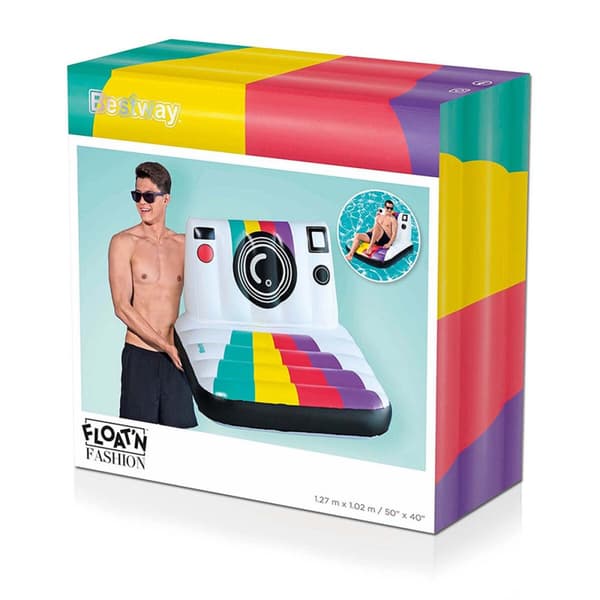 Oppustelig poolstol Bestway Fotografiapparat 127 x 102 cm
