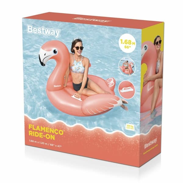 Upplåsbar bassängmadrass Bestway Flamingo 148 x 127 x 99 cm