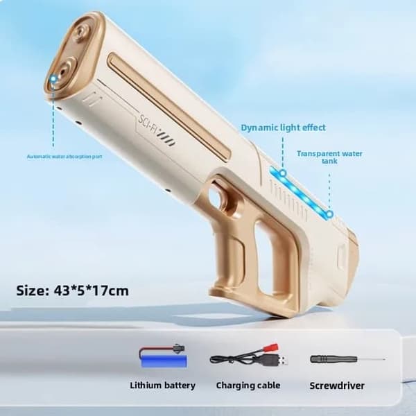 Elektrisk Vattenpistol – SCIFI Guld