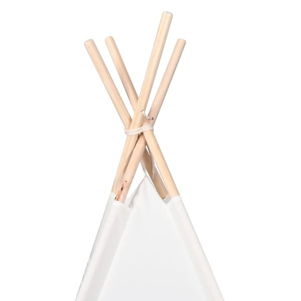 vidaXL tipi til børn 120x120x150 cm med bærepose polyester hvid