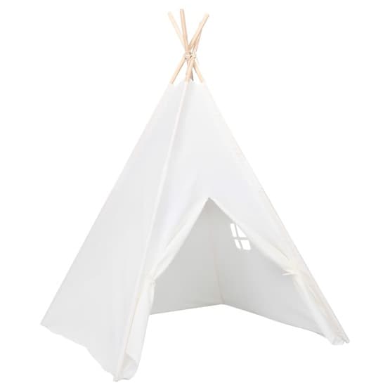 Tipitält För Barn Med Väska Peachskin Vit 120X120X150 Cm