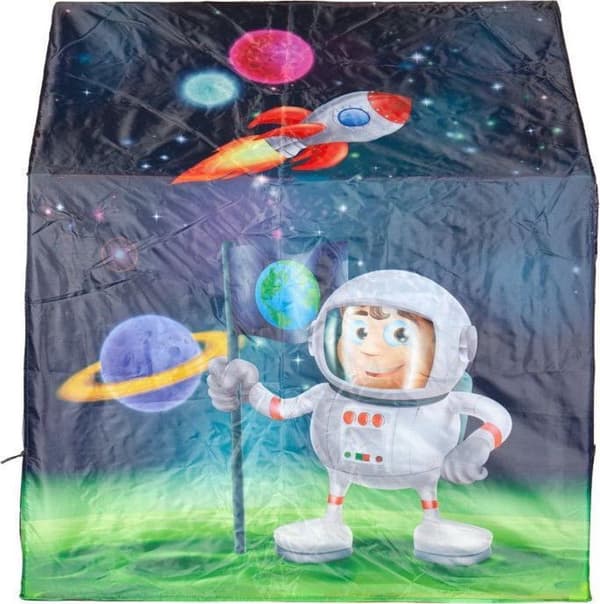 Børne legetelt - astronaut & rum - 95x72x102 cm