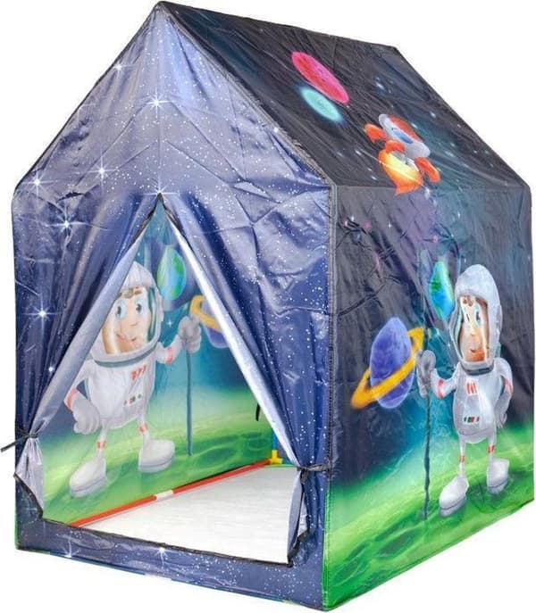 Børne legetelt - astronaut & rum - 95x72x102 cm