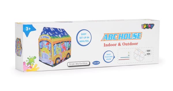 Legetelt - talbus - 96x73x102 cm - polyester