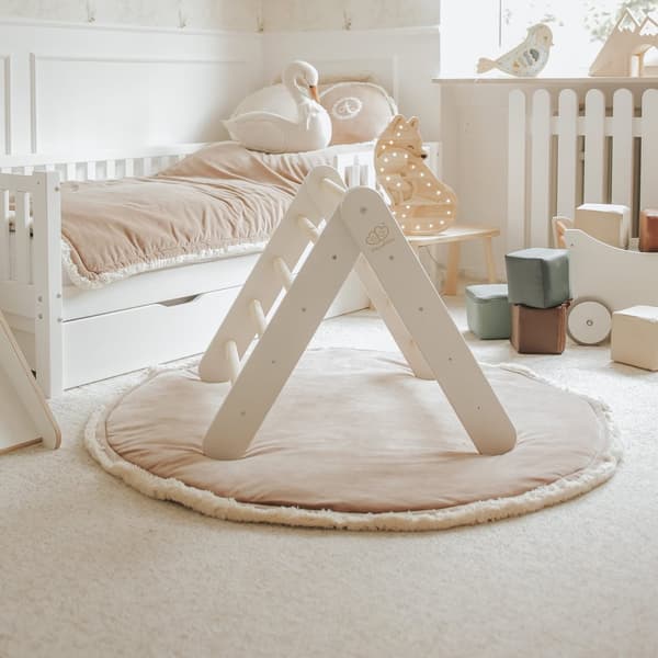 MeowBaby® Massivt Træ Stige Hvid